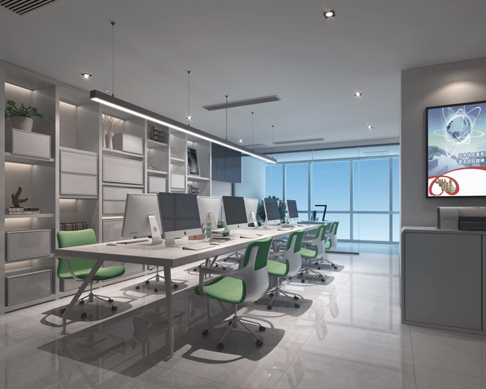 創業公司辦公室辦公區域裝修設計案例效果圖