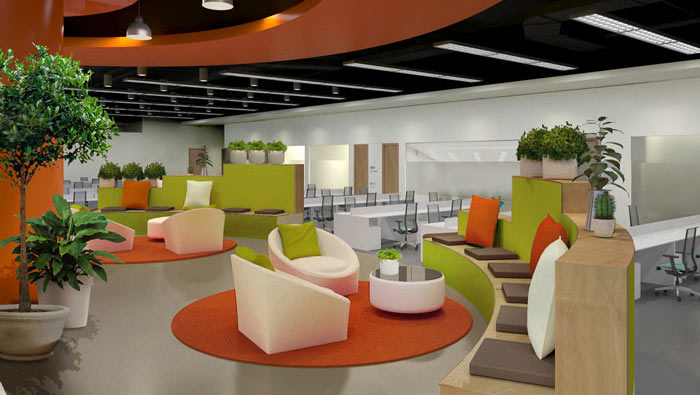 汽車互聯(lián)網(wǎng)公司辦公室裝修設(shè)計案例