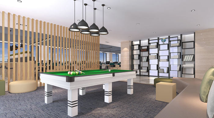 廣告?zhèn)髅焦巨k公室接待區(qū)域裝修設(shè)計(jì)案例效果圖