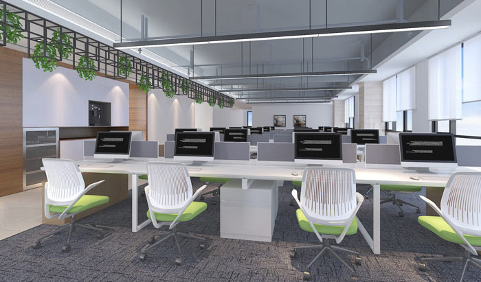 廣告代理公司辦公室辦公區域裝修設計案例效果圖