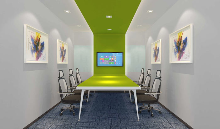 廣告代理公司辦公室會議室裝修設計案例效果圖