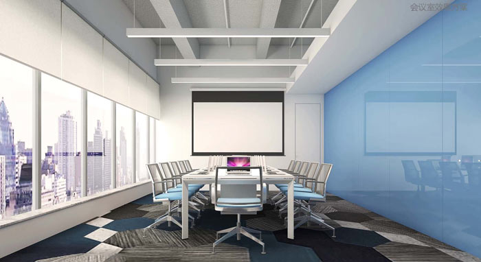 機(jī)器人科技公司辦公室會(huì)議室裝修設(shè)計(jì)案例效果圖