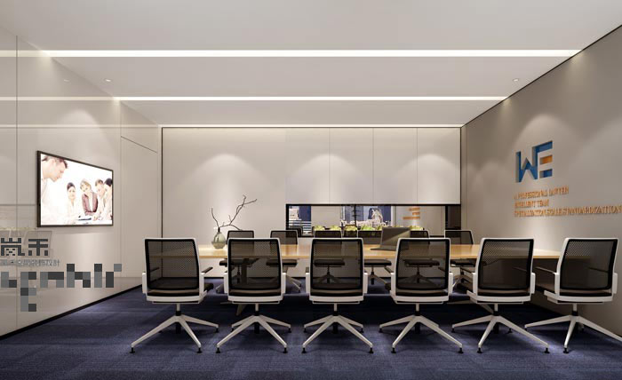 600平方律師事務所辦公室會議室裝修設計案例效果圖