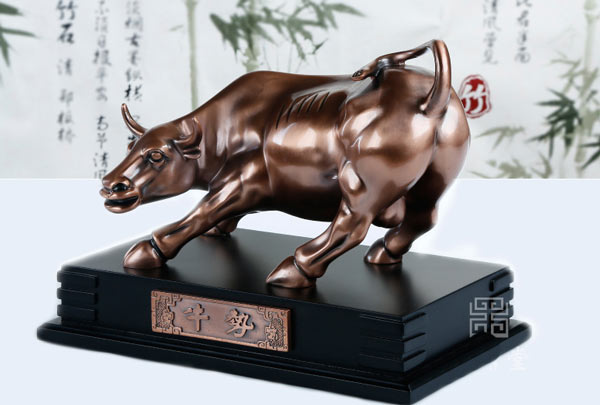 炒股必備牛擺件效果圖