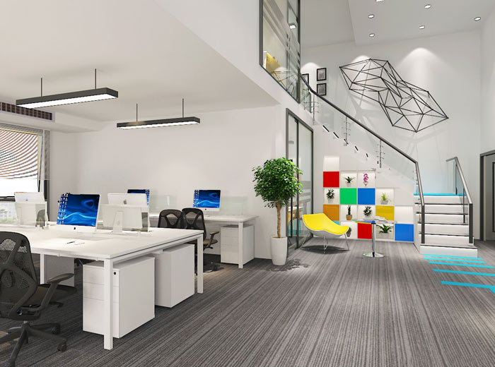 生物科技公司LOFT風(fēng)格辦公室裝修設(shè)計(jì)案