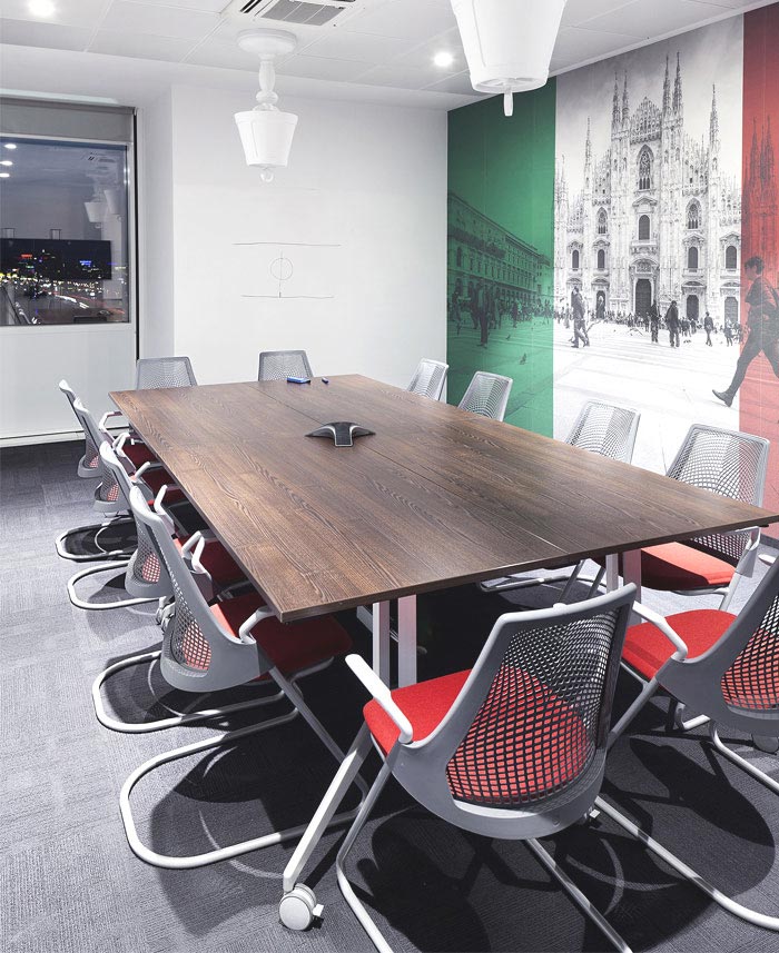 創意+時尚辦公室會議室裝修設計案例效果圖