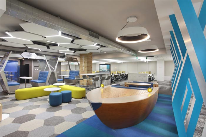 傳媒廣告公司辦公室接待區域裝修設計案例效果圖