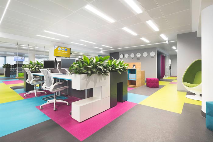 網絡技術公司辦公室辦公區域裝修設計案例效果圖