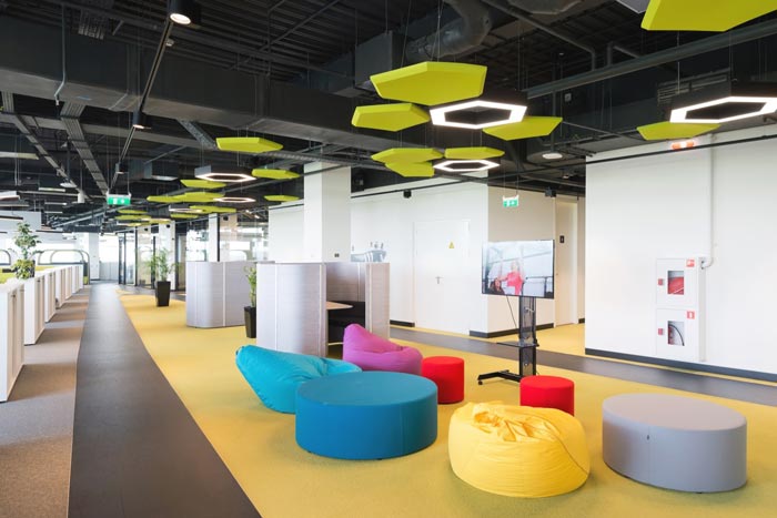 運動用品制造商廠家辦公室休息區域裝修設計案例效果圖