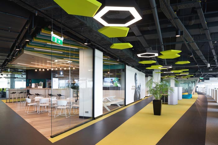 運動用品制造商廠家辦公室茶水間裝修設計案例效果圖