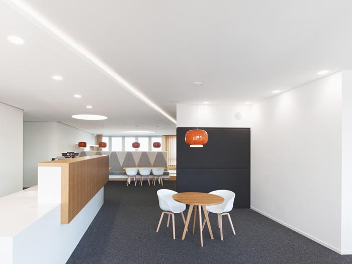 軟件開發公司辦公室前臺裝修設計案例效果圖