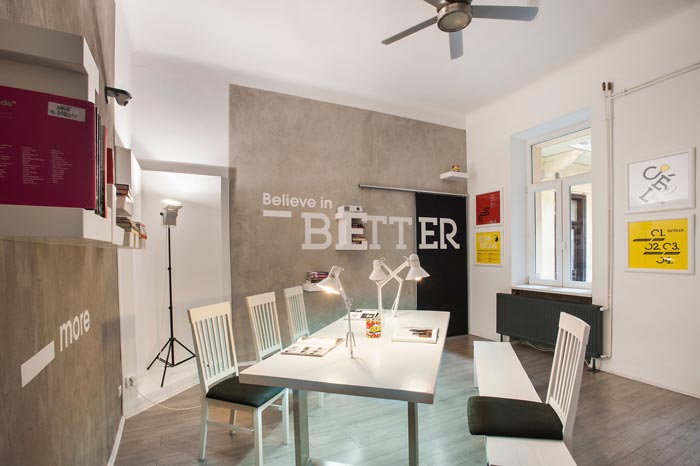 品牌設計工作室辦公空間裝修設計案例效果圖