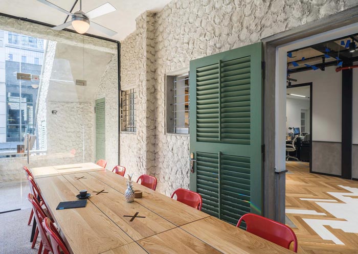 網絡科技公司辦公室交流區域裝修設計案例效果圖