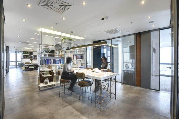 法律服務咨詢公司辦公室接待區域裝修設計案例效果圖