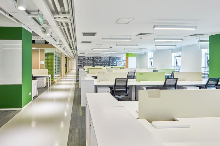 網(wǎng)絡公司辦公室辦公A區(qū)裝修設計案例效果圖