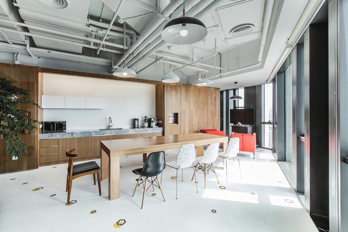 影視傳媒公司辦公室茶水間裝修設計案例效果圖