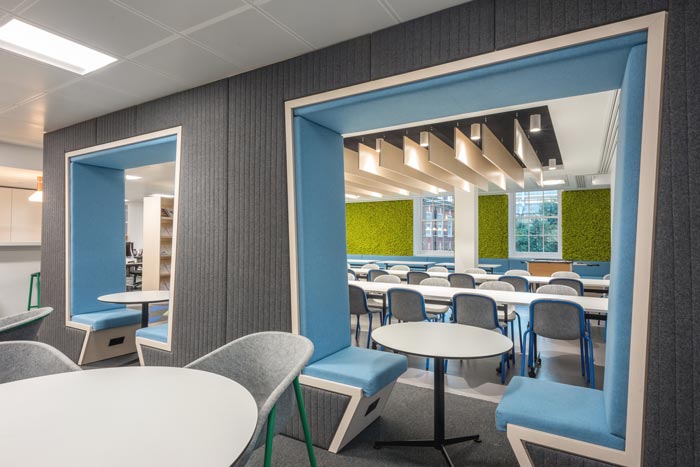 市場調研公司辦公室交流區域修設計案例效果圖