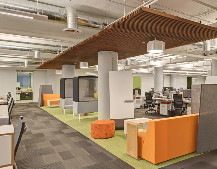 服飾總部辦公室裝修設計效果圖