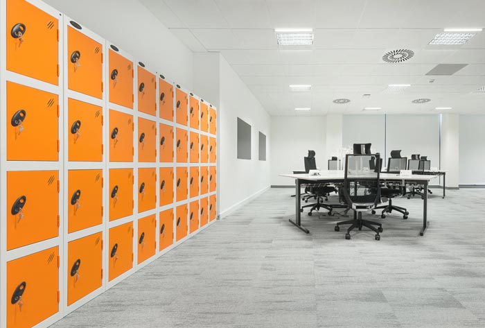 服飾公司辦公室辦公區域線裝修設計案例效果圖