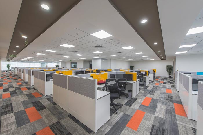 互聯網服務提供商辦公室辦公區域裝修設計案例效果圖