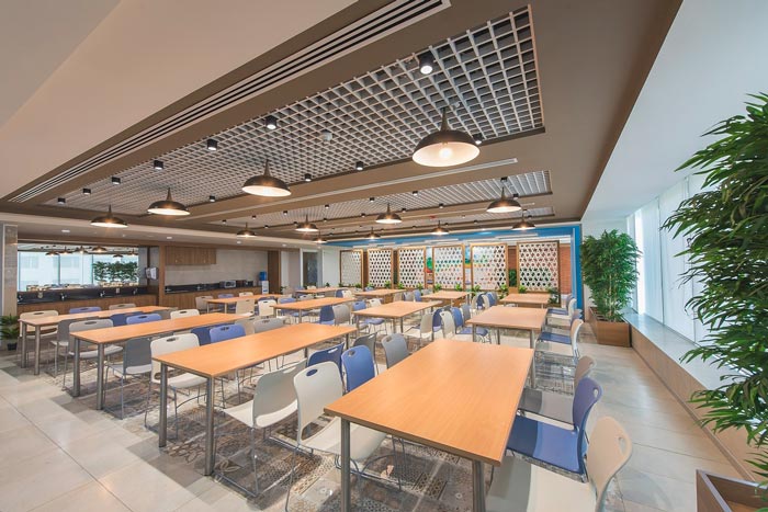 互聯網服務提供商辦公室茶水間裝修設計案例效果圖