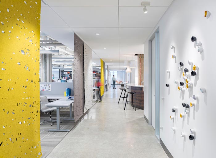 建筑事務所辦公室動線裝修設計案例效果圖