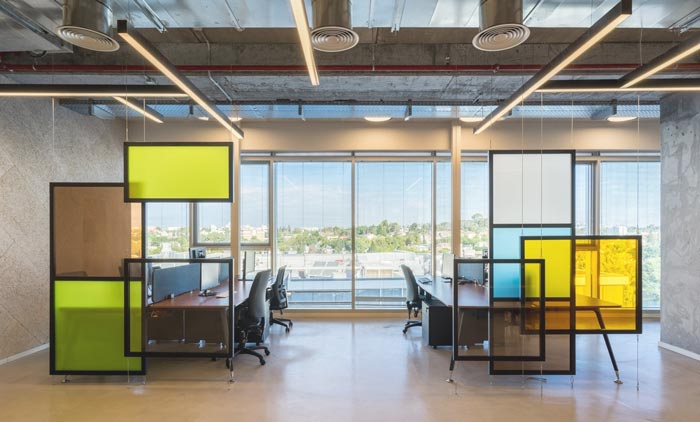 網絡安全服務公司辦公室辦公區域裝修設計案例效果圖