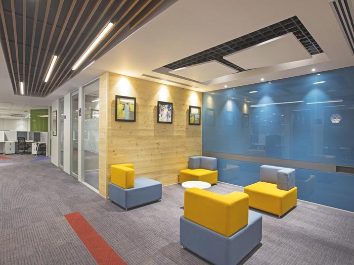 大數據服務商辦公室接待區域裝修設計案例效果圖