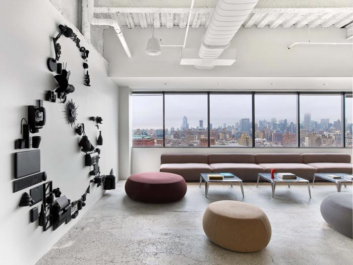 通信服務公司辦公室進門區(qū)域裝修設計案例效果圖