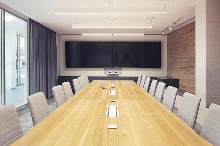 網絡服務公司辦公室會議室裝修設計案例效果圖