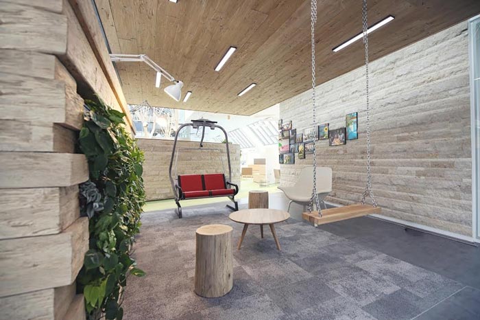 網絡服務公司辦公室娛樂區域裝修設計案例效果圖