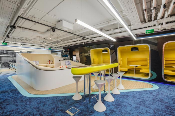 品牌營銷策劃公司辦公室交流區域裝修設計案例效果圖