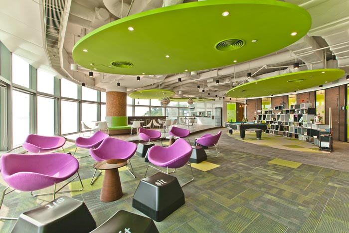 現(xiàn)代簡約辦公室休息區(qū)域裝修設(shè)計案例效果圖