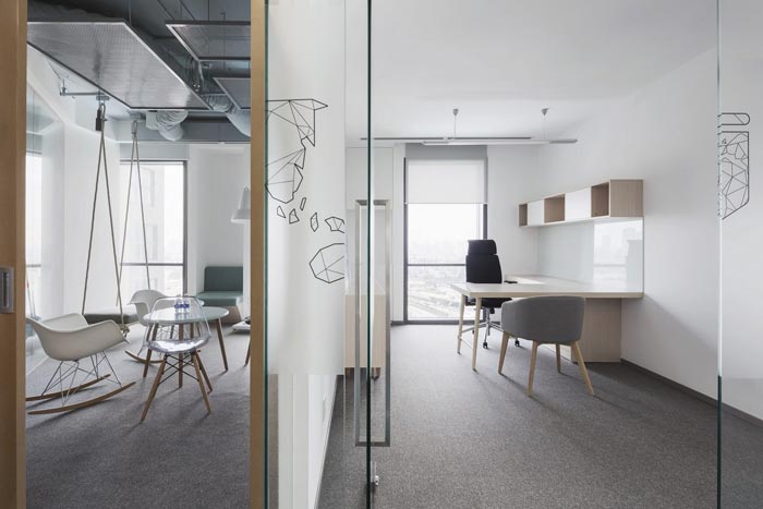 創(chuàng)意混搭辦公室接待、洽談區(qū)域裝修設(shè)計(jì)案例效果圖