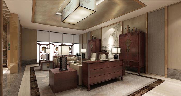 中式后現代風格辦公室裝修設計案例