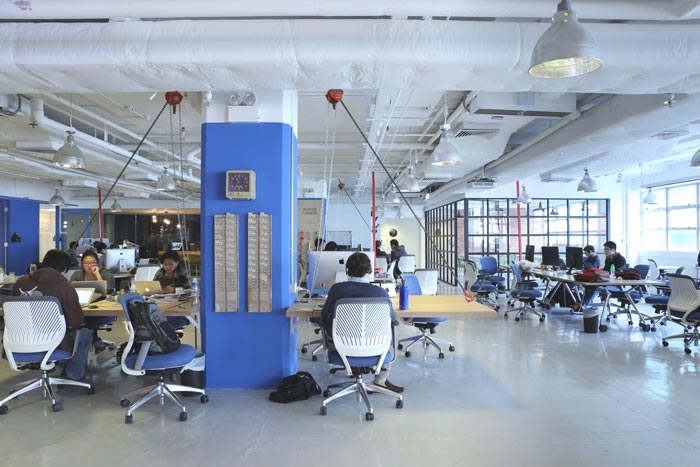 1900平方大型辦公室辦公區域裝修設計案例效果圖