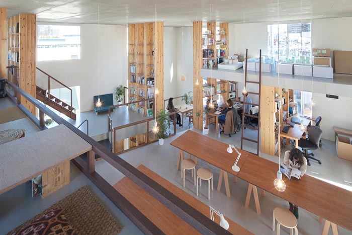 loft風格設計工作室俯視圖