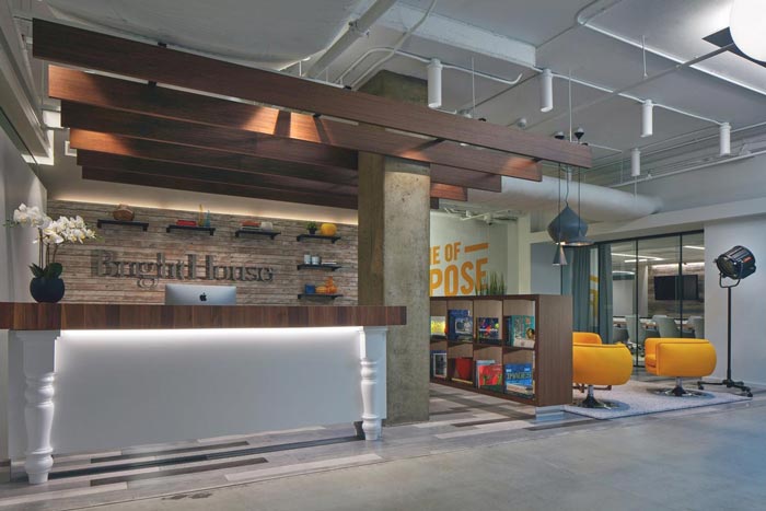 顧問公司辦公室前臺裝修設計實景圖