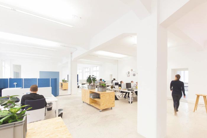 400平方數字營銷公司辦公室辦公區域裝修設計實景圖