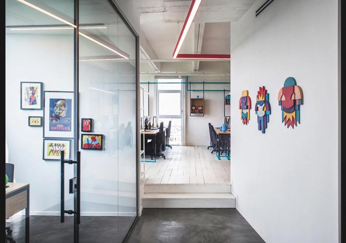 260平方游戲辦公室過道裝修設計實景圖