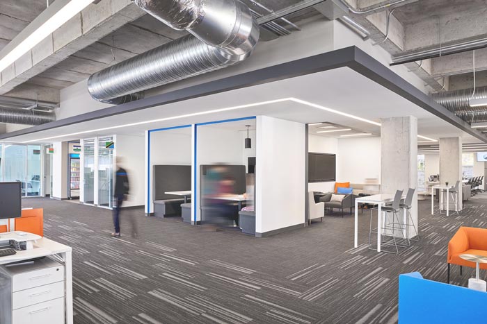 招聘信息服務(wù)公司辦公室動線裝修設(shè)計(jì)案例效果圖