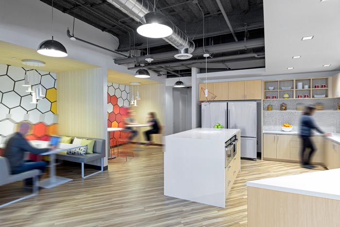 生物技術服務公司辦公室動線裝修設計案例效果圖