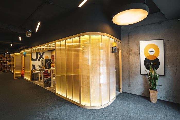 小型創意辦公室動線裝修設計案例效果圖