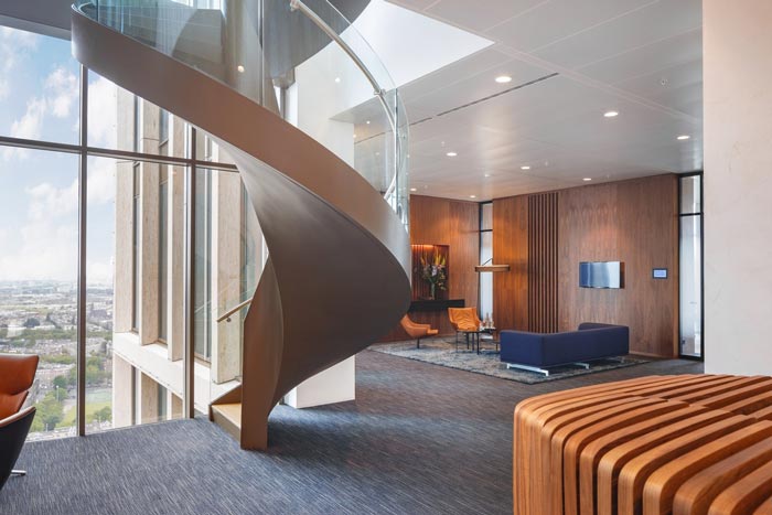 醫藥公司辦公室前臺接待裝修設計案例效果圖