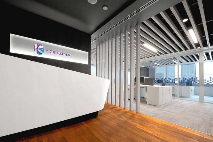 藥品零售公司辦公室裝修設(shè)計案例