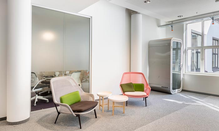 軟件開發(fā)公司辦公室休閑區(qū)裝修設(shè)計案例效果圖