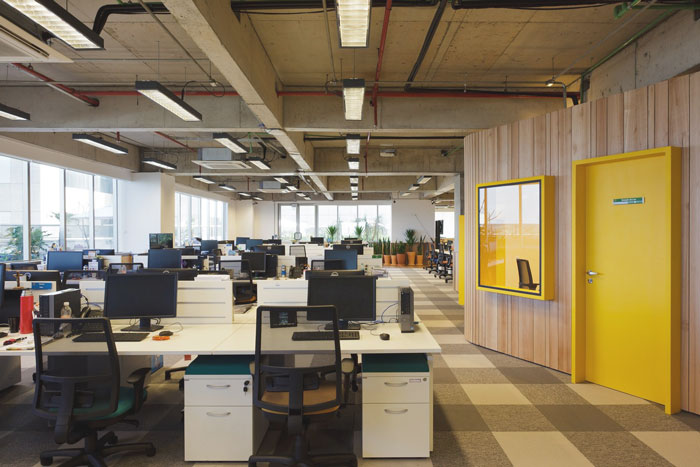 零售企業辦公室辦公區域裝修設計案例效果圖