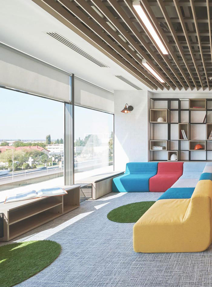 精密儀器公司辦公室休息區域裝修設計案例效果圖