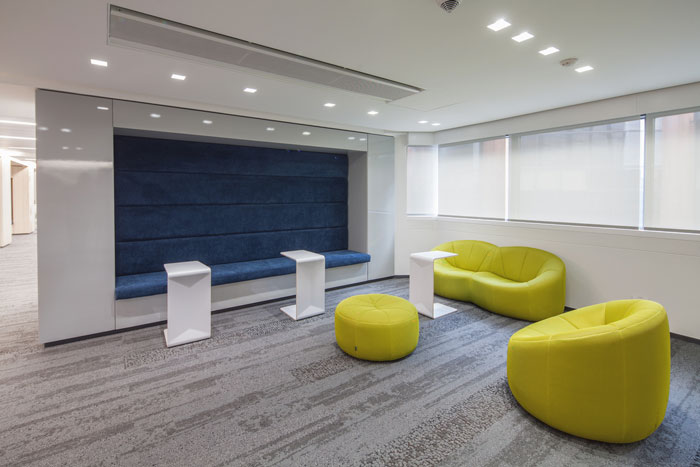 貸款金融公司辦公室休息區域裝修設計案例效果圖