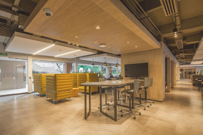 貸款金融公司辦公室休息區域裝修設計案例效果圖